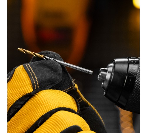 Набор сверл по металлу, 2-8мм, Р6М5-TiN, Golden Tip, 6 шт Denzel