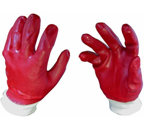 Перчатки Гранат МБС полный облив ПВХ манжет резинка