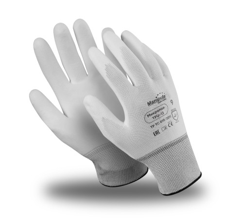 Перчатки Manipula Specialist® Микропол (нейлон+полиуретан), TPU-13/MG-162