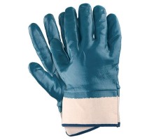 Перчатки нитриловые полный облив манжет крага Перчатки нитриловые полный облив манжет крага