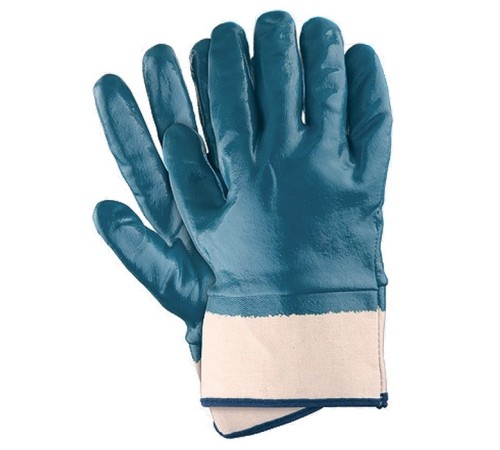 Перчатки нитриловые полный облив манжет крага Перчатки нитриловые полный облив манжет крага