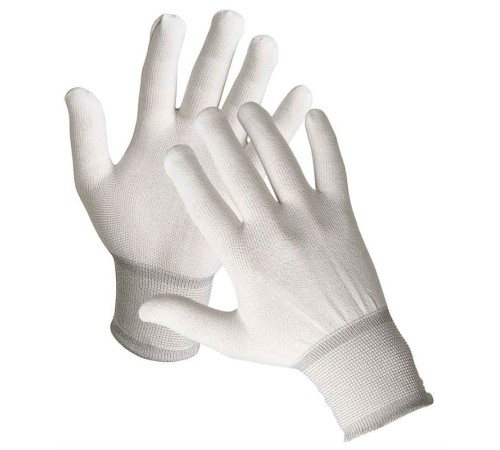 Перчатки нейлоновые, белые Перчатки нейлоновые, белые
