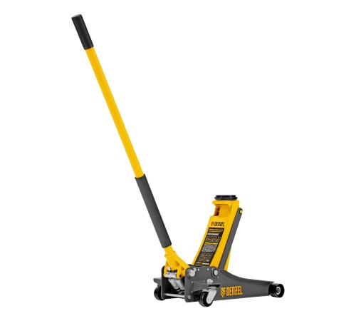 Домкрат гидравлический подкатной, 2,5 т, 85-430 мм, быстрый подъем, низкий подхват, проф. Denzel