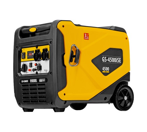 Генератор инверторный GS-4500iSE, 4,5 кВт, 230 В, закрытый корпус, электростартер DENZEL