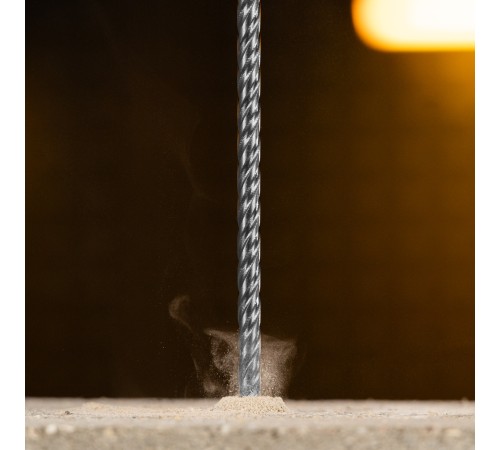 Бур по бетону, цельная крестовая пластина, 6x315 мм, SDS PLUS Denzel