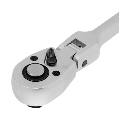 Ключ-трещотка шарнирный 1/2", СrV, 72 зуба, с быстрым сбросом, матовый хром Stels Ключ-трещотка шарнирный 1/2", СrV, 72 зуба, с быстрым сбросом, матовый хром Stels