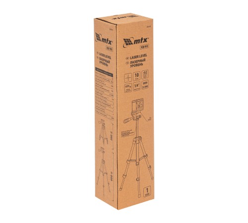 Лазерный уровень XQB RED Pro SET, 10 м, красный луч, батарейки, штатив MTX Лазерный уровень XQB RED Pro SET, 10 м, красный луч, батарейки, штатив MTX