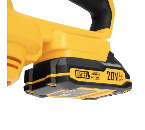 Воздуходувка аккумуляторная, AB-500, 65 м/с, 500 м³/ч, Li-Ion, 20 В Denzel