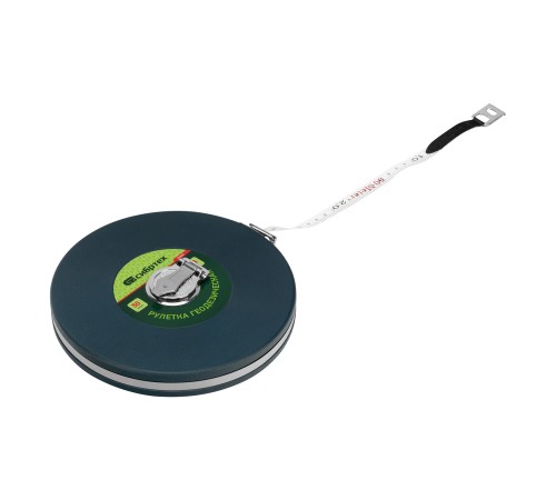 Рулетка геодезическая 50 м х 13 мм, закрытый корпус, фибергласовая лента Сибртех Рулетка геодезическая 50 м х 13 мм, закрытый корпус, фибергласовая лента Сибртех