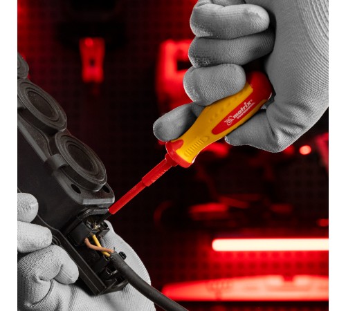 Отвертка Insulated, PH0 x 75 мм, CrMo, до 1000 В, двухкомпонентная рукоятка Matrix Professional