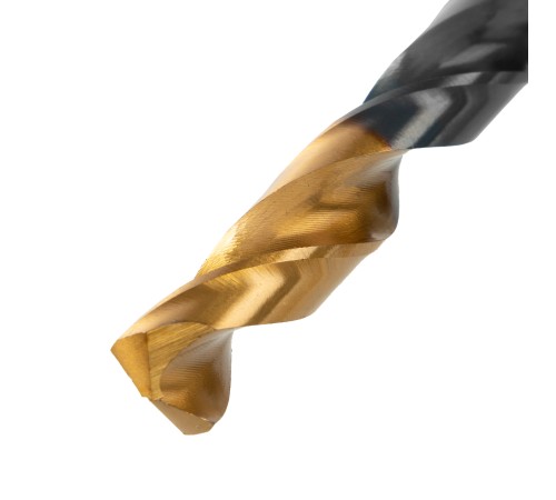 Сверло по металлу, 9 мм, HSS-Tin, Golden Tip, 8 шт. Denzel