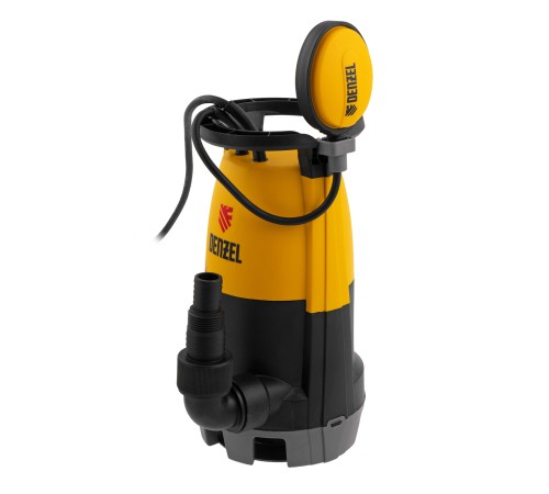 Дренажный насос для чистой и грязной воды DP-600S, 600 Вт, напор 7 м, 13000 л/ч Denzel