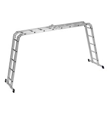 Лестница шарнирная алюминиевая, 2 х 4 + 2 х 5, Сибртех