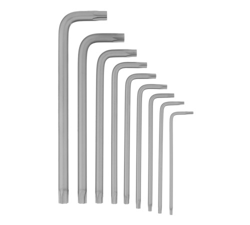 Набор ключей имбусовых Torx-Tempered, TT10-50, CrV, 9 шт., удлиненные Сибртех