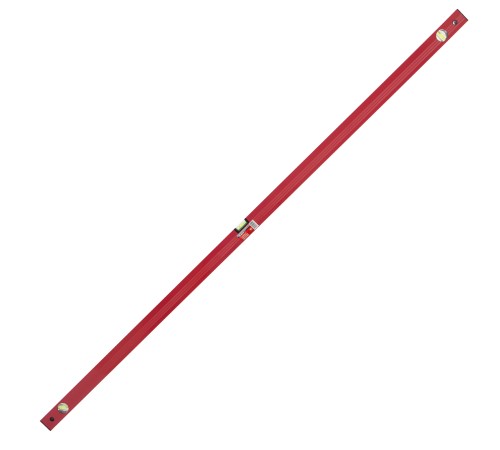 Уровень алюминиевый, 1800 мм, 3 глазка, красный, линейка// MTX