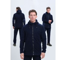 Куртка с капюшоном Кэмп (тк.Флис), т.синий