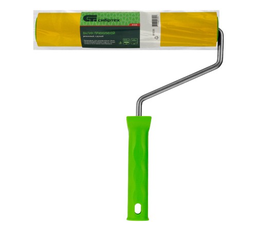 Валик прижимной резиновый с ручкой, 240 мм, D ручки 8 мм Сибртех