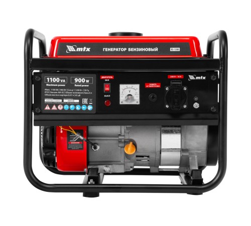 Генератор бензиновый RS-1500, 1,1 кВт, 230В, ручной стартер MTX