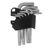 Набор ключей имбусовых Torx-Tempered, TT10-50, CrV, 9 шт. Сибртех Набор ключей имбусовых Torx-Tempered, TT10-50, CrV, 9 шт. Сибртех