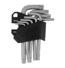 Набор ключей имбусовых Torx-Tempered, TT10-50, CrV, 9 шт. Сибртех