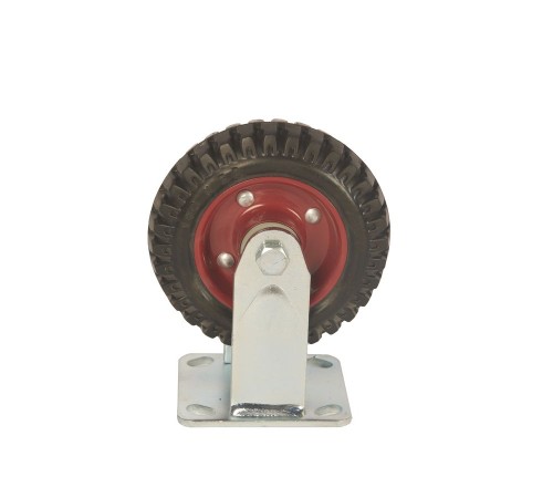 Колесо большегрузное неповоротное PF 160 150 мм резина с протектором (F)