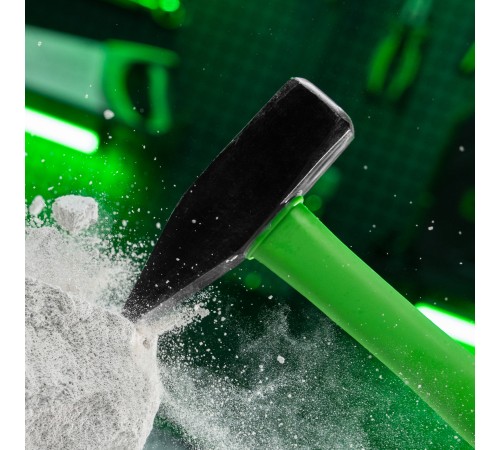 Молоток слесарный, 1000 г, фибергласовая обрезиненная рукоятка Сибртех