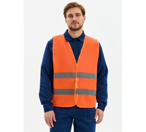 Жилет сигнальный ProfLine Base (тк.Полиэфир,60), оранжевый Жилет сигнальный ProfLine Base (тк.Полиэфир,60), оранжевый
