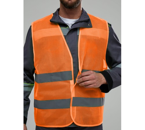 Жилет сигнальный ProfLine Base (тк.Полиэфир,60), оранжевый Жилет сигнальный ProfLine Base (тк.Полиэфир,60), оранжевый