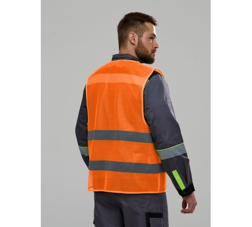 Жилет сигнальный ProfLine Base (тк.Полиэфир,60), оранжевый Жилет сигнальный ProfLine Base (тк.Полиэфир,60), оранжевый