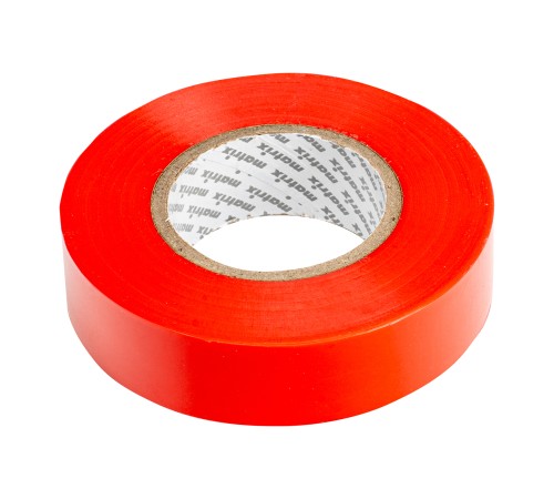 Изолента ПВХ, 19 мм х 20 м, красная, 150 мкм Matrix