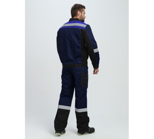Костюм Виват-2 Премиум CH МВО (тк.Смесовая,240) п/к, т.синий/черный/васильковый