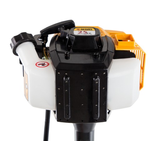 Триммер бензиновый DR-25, 25 см3, неразъемная штанга, состоит из 2 частей Denzel