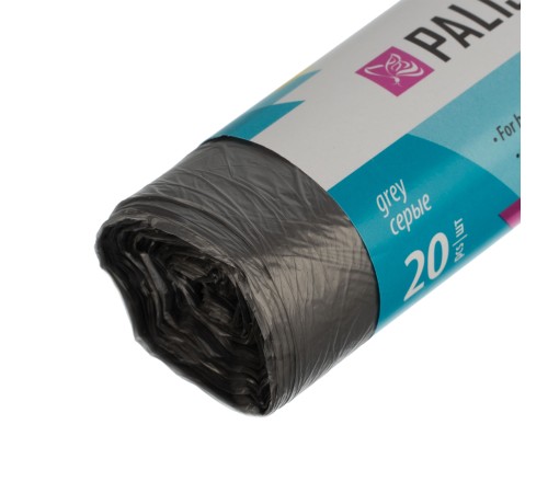 Пакеты для мусора 60 л x 20 шт. серые, Home Palisad Пакеты для мусора 60 л x 20 шт. серые, Home Palisad