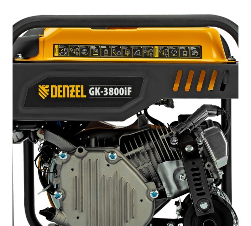 Генератор инверторный GK-3800iF, 3,8 кВт, 230 В, ручной старт DENZEL Генератор инверторный GK-3800iF, 3,8 кВт, 230 В, ручной старт DENZEL