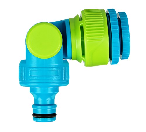 Адаптер штуцерный, шарнирный, с переключателем, 1/2-1'', Palisad Luxe