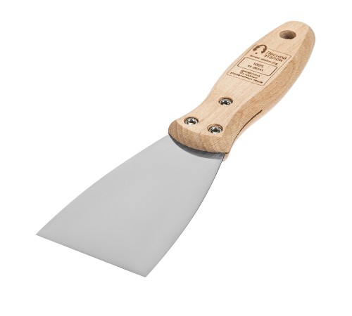 Шпательная лопатка из нержавеющей стали, 60 мм, буковая рукоятка, EFP Matrix