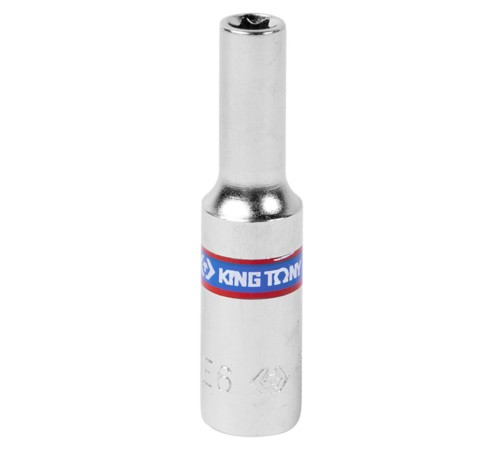 Головка торцевая TORX Е-стандарт 1/4", E6, L = 50 мм KING TONY 227506M Головка торцевая TORX Е-стандарт 1/4", E6, L = 50 мм KING TONY 227506M