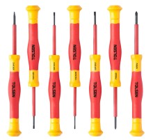Набор отверток диэлектрических, прецизионных, 7 предметов TOLSEN TTV32007