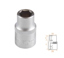 Головка торцевая стандартная шестигранная 3/8", 9 мм AFFIX AF00030009 Головка торцевая стандартная шестигранная 3/8", 9 мм AFFIX AF00030009