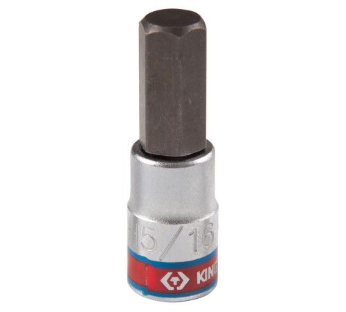 Насадка (бита) торцевая 1/4", Hex, 5/16", L = 37 мм KING TONY 203510S