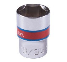 Головка торцевая стандартная шестигранная 3/8", 19/32", дюймовая KING TONY 333519S