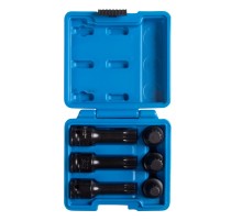 Набор торцевых насадок 1/2", SPLINE, M14-M18 для болта задней ступицы VAG, 6 предметов МАСТАК 100-42006