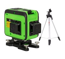 Комплект: лазерный уровень RGK PR-38G с калибровкой + штатив RGK F170