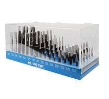 Стенд с зубилами, кернерами, выколотками и бородками, 90 предметов KING TONY 1090PR1