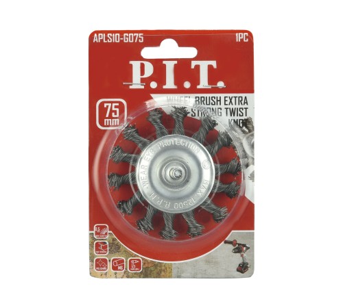 Кордщетка дисковая P.I.T. APLS10-G075