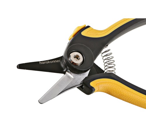 Секатор цветочный, 180 мм, верхнее лезвие с тефлоновым покрытием, Hanskonner