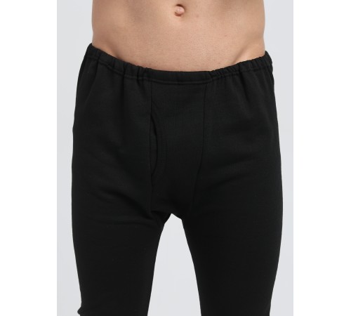 Белье трикотажное с начесом (тк.Трикотаж,205), черный