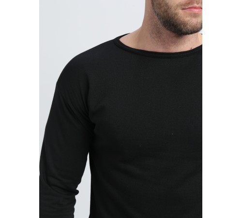 Белье трикотажное с начесом (тк.Трикотаж,205), черный