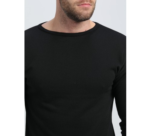 Белье трикотажное с начесом (тк.Трикотаж,205), черный