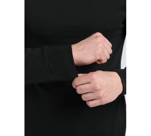 Белье трикотажное с начесом (тк.Трикотаж,205), черный